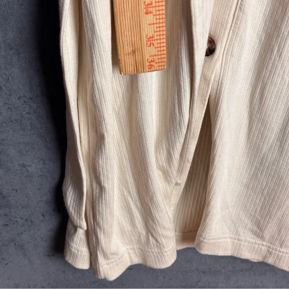Banana Republic Ribbed Button-Front Tie Waist Sweater Dress/Cardigan – Sz M - Picture 8 of 11